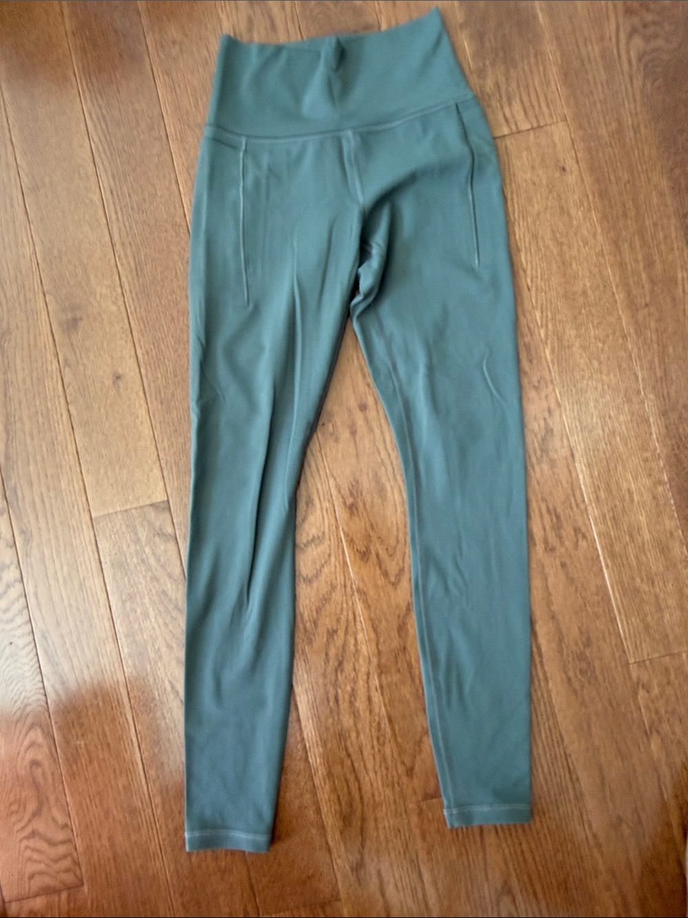 Athleta Transcend Stash Tight women's size XS green